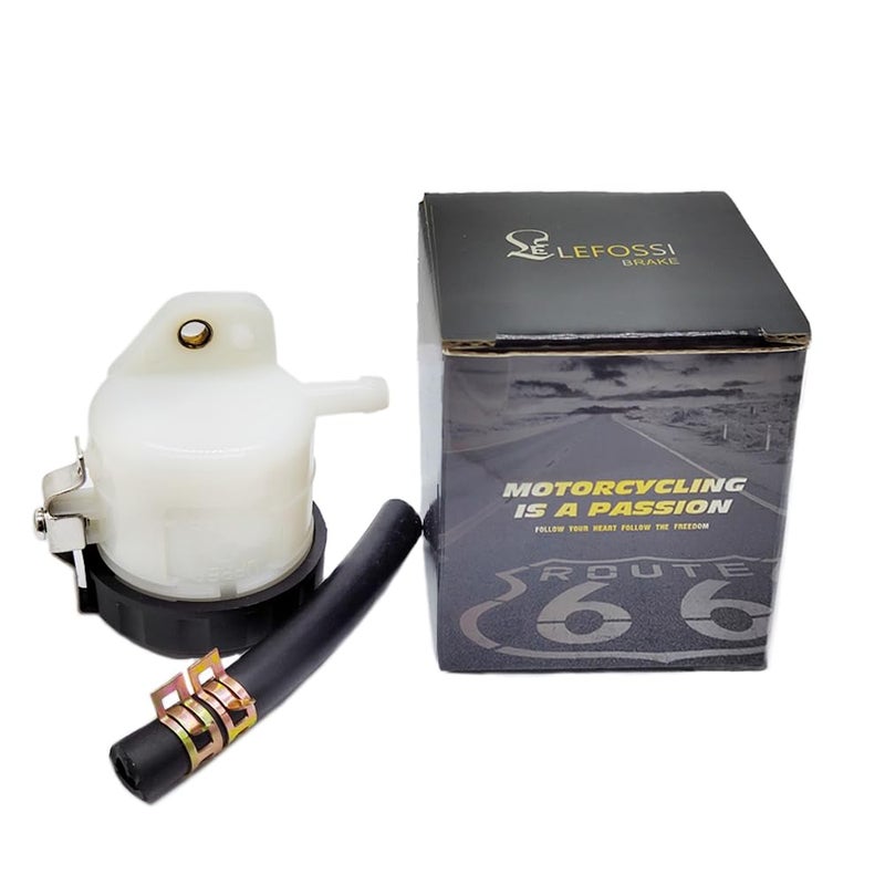 LE LEFOSSI Universal Motorcycle Front Brake Master Cylinder Brake Pump Tank Oil Cup Fluid Bottle Reservoir Aftermarket Part compatible with/for NINJA636/1000 ZX-6R ZX6R ZX-10R ZX10R ZX-14R Z1000SX - Image 1